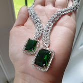 Emerald Green Necklace Set